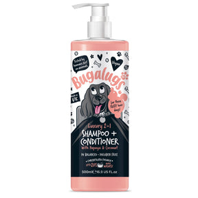 Bugalugs Luxury 2 in 1 Papaya & Coconut Dog Shampoo & Conditioner