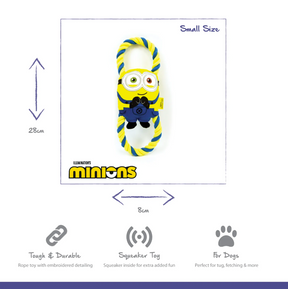 Minion Double Tug Small Dog Toy Assorted