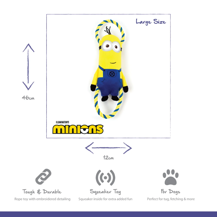Minion Double Tug Large Kevin Dog Toy