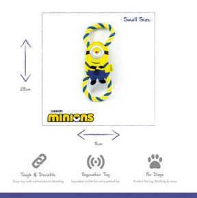 Minion Double Tug Small Dog Toy Assorted