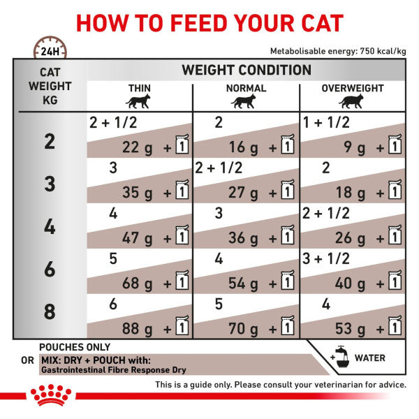 Royal Canin Gastrointestinal Fibre Response Thin Slices in Gravy Adult Wet Cat Food