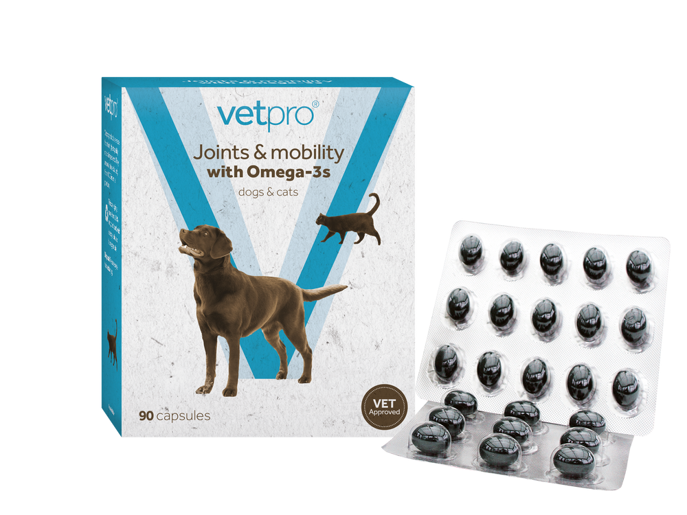 Vetpro Pdf Vetpro Joints & Mobility with Omega-3s - 90 Capsules for Pets